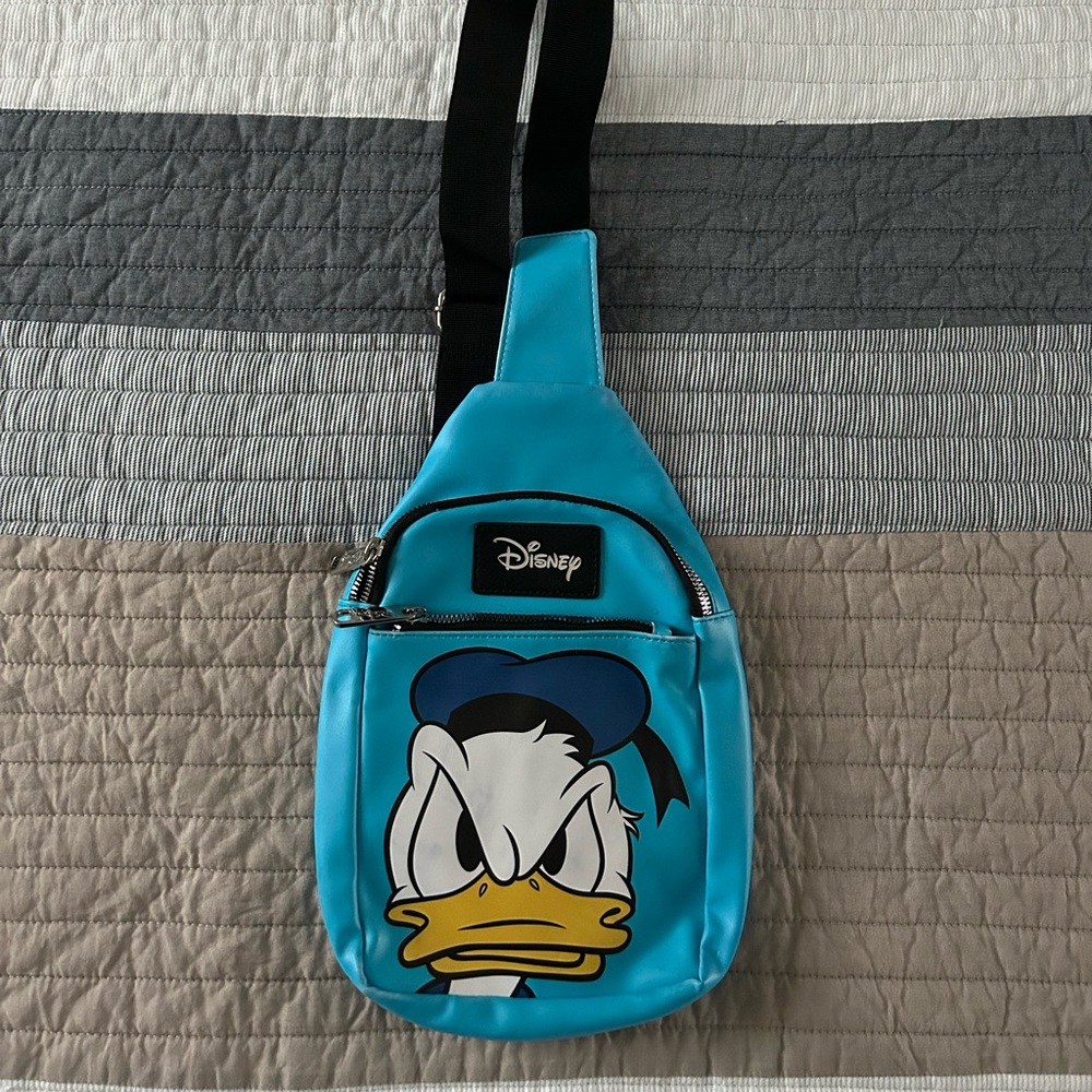 Disney Blue Belt Bag with Character Design